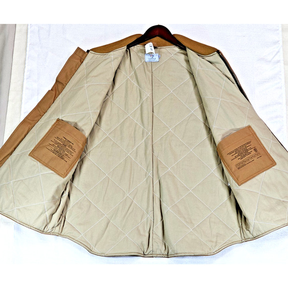 Tyndale FR Quilted Canvas Vest Sz XL K690T Brown Tan Cat 4 Cal 43 NFPA 2112 NWT - Picture 7 of 11